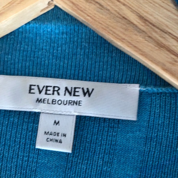 Evernew turquoise colour knit sweater - Picture 2 of 4